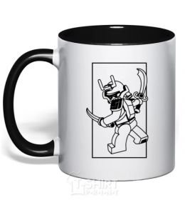 Mug with a colored handle