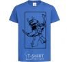 Kids T-shirt A framed warrior royal-blue фото