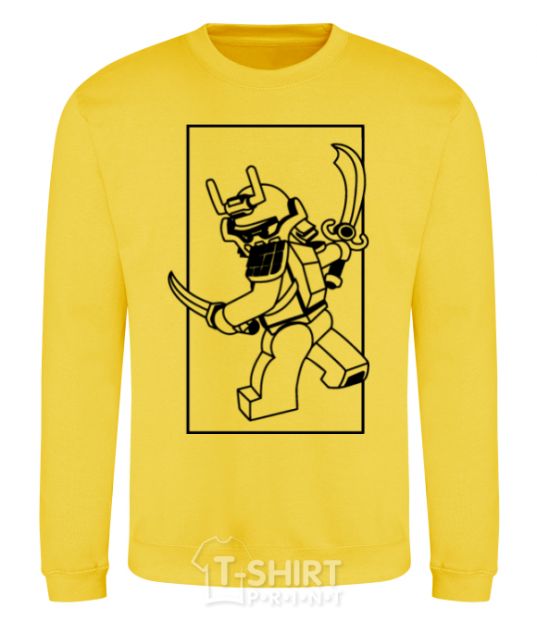 Sweatshirt A framed warrior yellow фото