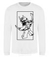 Sweatshirt A framed warrior White фото