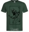 Men's T-Shirt A framed warrior bottle-green фото