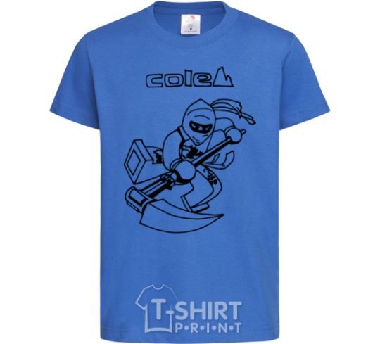 Детская футболка Cole Ярко-синий фото