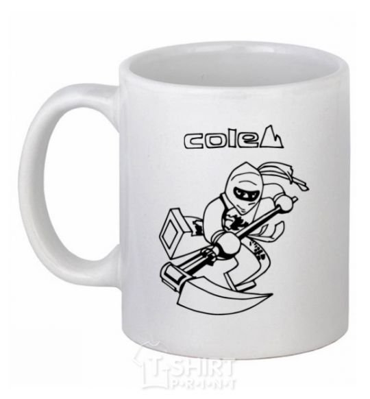 Ceramic mug Cole White фото