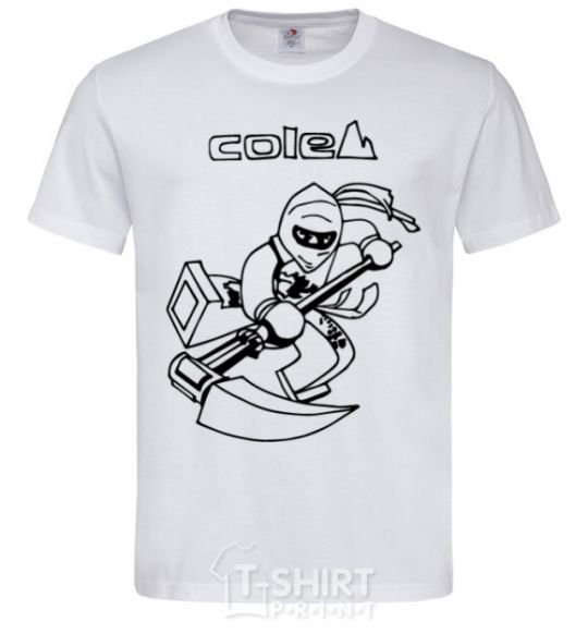 Men's T-Shirt Cole White фото
