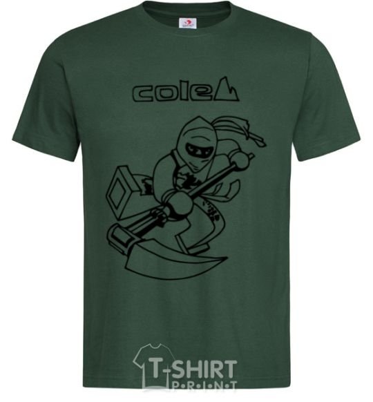 Men's T-Shirt Cole bottle-green фото