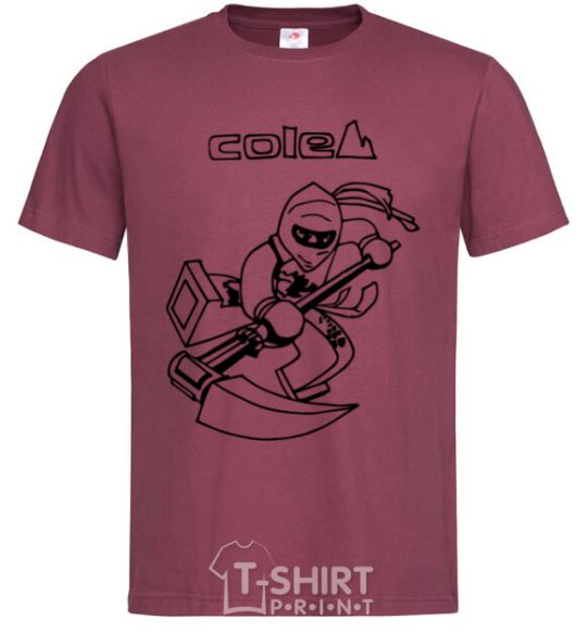 Men's T-Shirt Cole burgundy фото