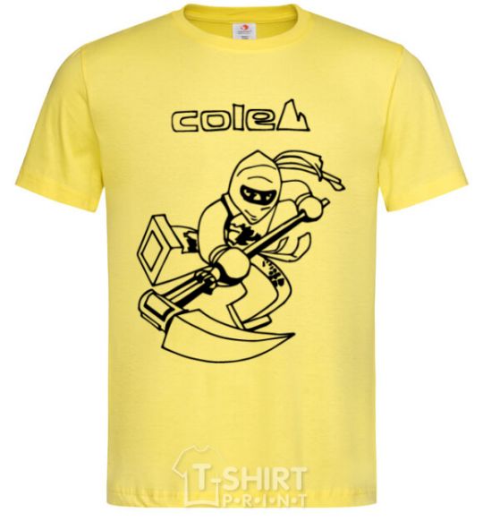 Мужская футболка Cole Лимонный фото