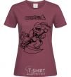 Women's T-shirt Cole burgundy фото