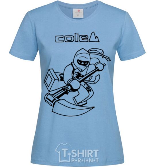 Women's T-shirt Cole sky-blue фото