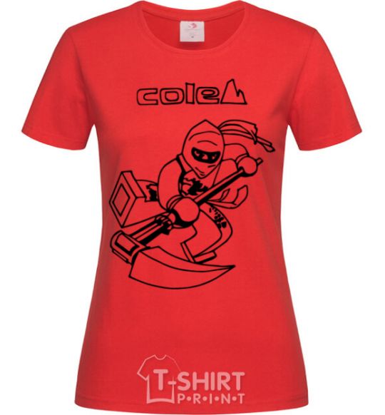 Women's T-shirt Cole red фото