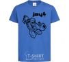 Детская футболка Jay рисунок Ярко-синий фото