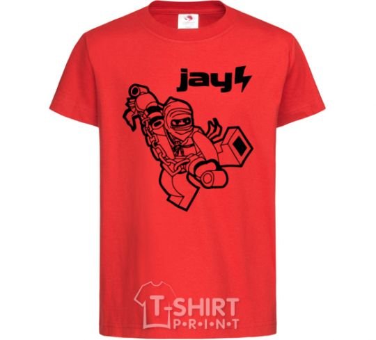 Детская футболка Jay рисунок Красный фото