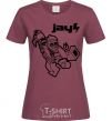 Женская футболка Jay рисунок Бордовый фото