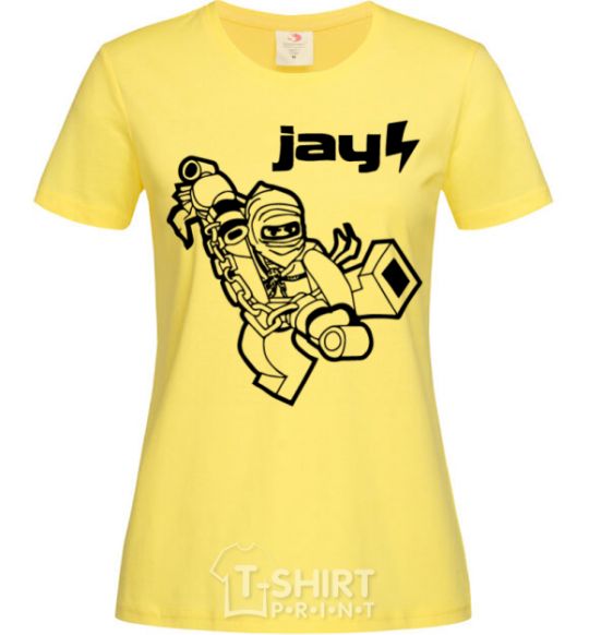 Женская футболка Jay рисунок Лимонный фото