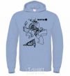 Men`s hoodie Zane sky-blue фото