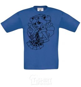 Kids T-shirt Toralei in a skirt royal-blue фото