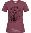 Women's T-shirt Toralei in a skirt burgundy фото