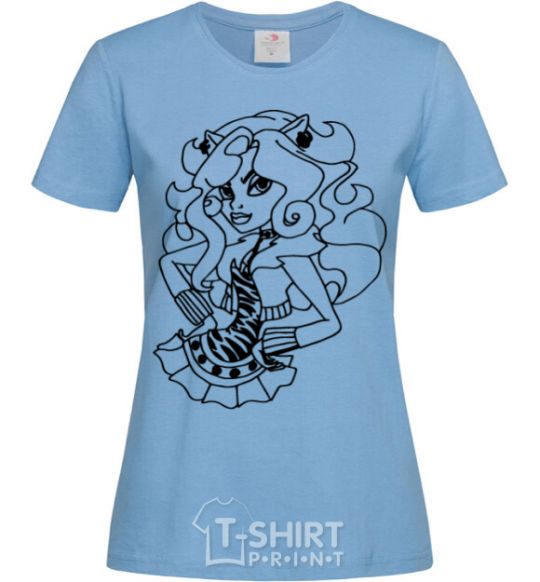 Women's T-shirt Toralei in a skirt sky-blue фото