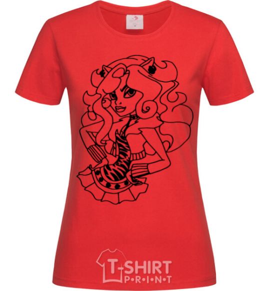 Женская футболка Торалей в юбке Красный фото