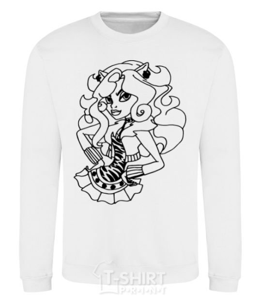 Sweatshirt Toralei in a skirt White фото