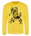 Sweatshirt Turtle with nunchakus yellow фото