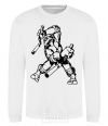 Sweatshirt Turtle with nunchakus White фото