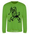 Sweatshirt Turtle with nunchakus orchid-green фото