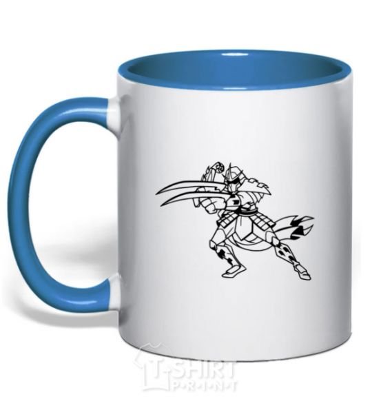 Mug with a colored handle Schroeder royal-blue фото