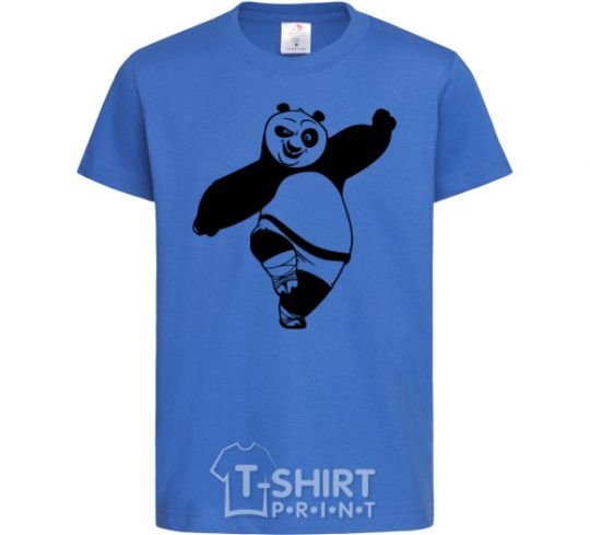Kids T-shirt Kung fu panda V.1 royal-blue фото