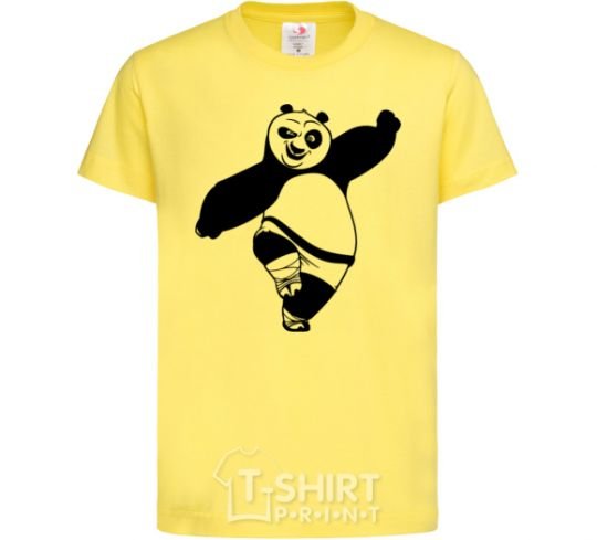 Kids T-shirt Kung fu panda V.1 cornsilk фото