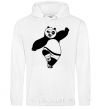 Men`s hoodie Kung fu panda V.1 White фото