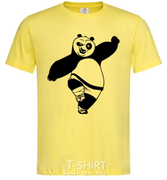 Мужская футболка Кунг фу панда V.1 Лимонный фото
