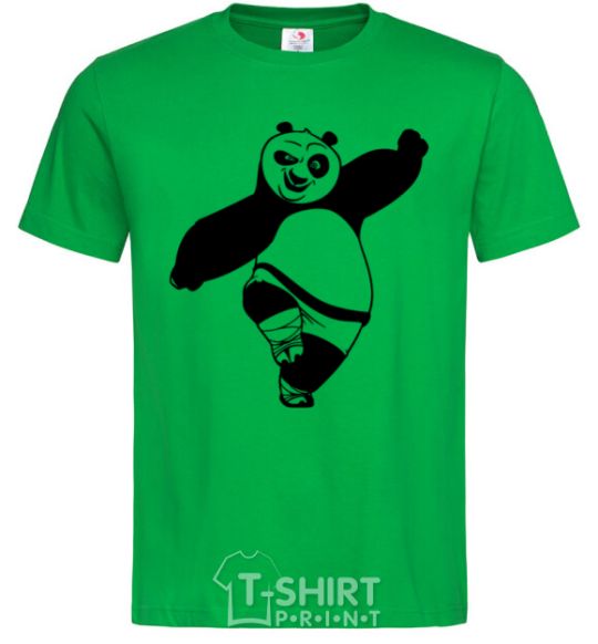 Мужская футболка Кунг фу панда V.1 Зеленый фото