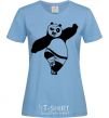 Женская футболка Кунг фу панда V.1 Голубой фото