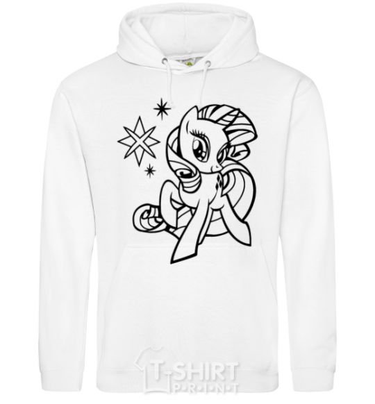 Men`s hoodie Sparkle within a sparkle White фото