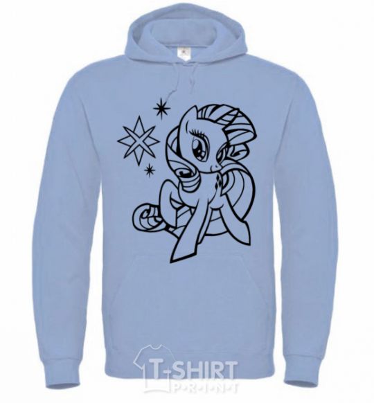 Men`s hoodie Sparkle within a sparkle sky-blue фото