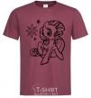 Men's T-Shirt Sparkle within a sparkle burgundy фото