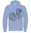 Men`s hoodie Spark sky-blue фото