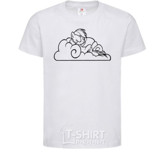 Kids T-shirt On a cloud White фото