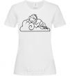 Women's T-shirt On a cloud White фото