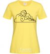 Women's T-shirt On a cloud cornsilk фото