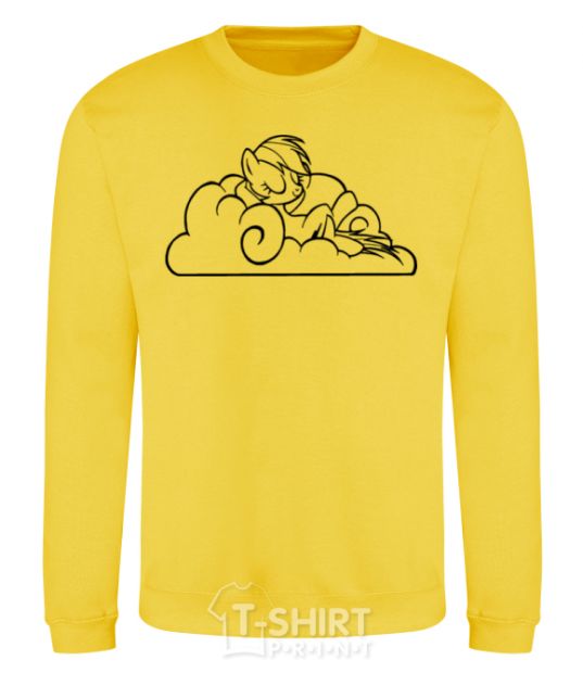Sweatshirt On a cloud yellow фото