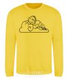 Sweatshirt On a cloud yellow фото