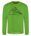 Sweatshirt On a cloud orchid-green фото