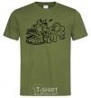 Men's T-Shirt Pinkie Pie eats cake millennial-khaki фото