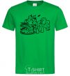 Men's T-Shirt Pinkie Pie eats cake kelly-green фото