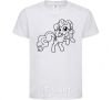 Kids T-shirt Pinkie Pie with a bow White фото