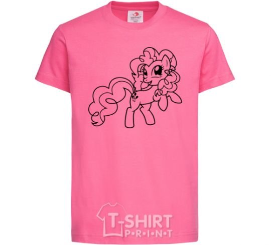 Kids T-shirt Pinkie Pie with a bow heliconia фото