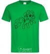 Men's T-Shirt Pinkie Pie with a bow kelly-green фото