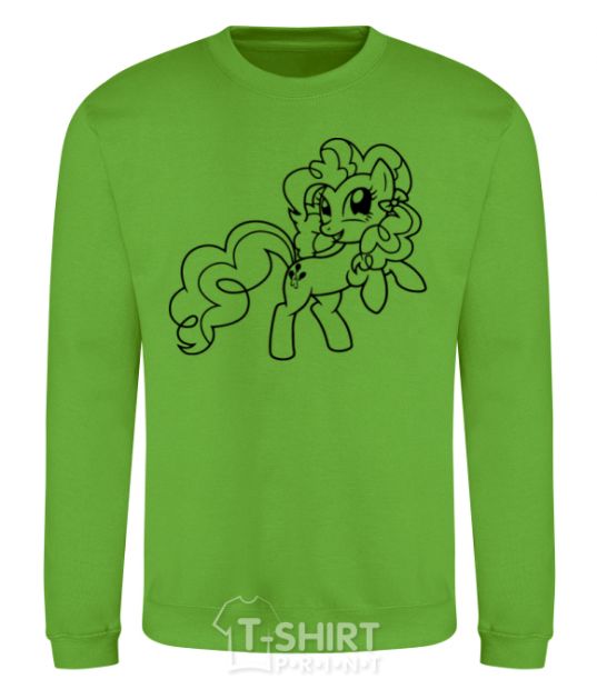 Sweatshirt Pinkie Pie with a bow orchid-green фото